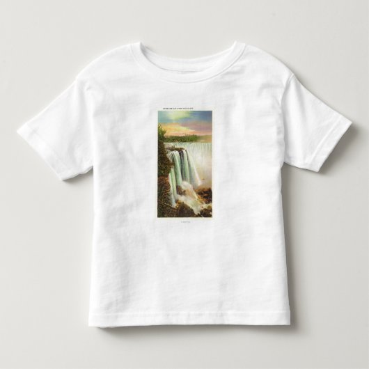 Uitzicht van Hoefijzer Herfsten van geiteneiland Kinder Shirts (Voorkant)