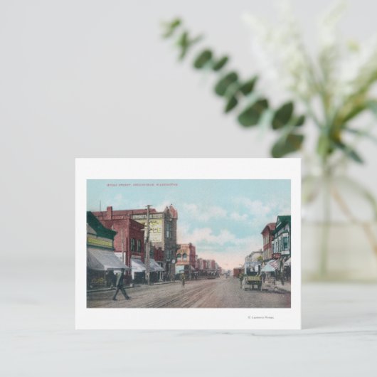 Uitzicht van Holly Street Bellingham, WA Briefkaart (Staand voorkant)