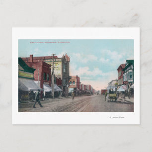 Uitzicht van Holly Street Bellingham, WA Briefkaart