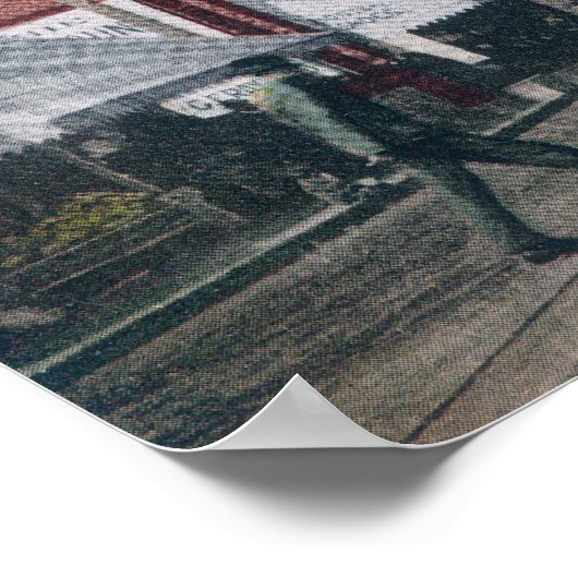 Uitzicht van Holly Street Bellingham, WA Poster (Hoek)