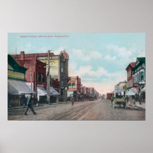 Uitzicht van Holly Street Bellingham, WA Poster