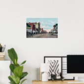 Uitzicht van Holly Street Bellingham, WA Poster (Thuiskantoor)