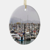 Uitzicht van Homer Alaska Keramisch Ornament (Rechts)