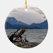 Uitzicht van Homer Alaska Keramisch Ornament (Achterkant)