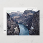 Uitzicht van Hoover Dam, Nevada/Arizona, Verenigde Briefkaart (Voorkant / Achterkant)