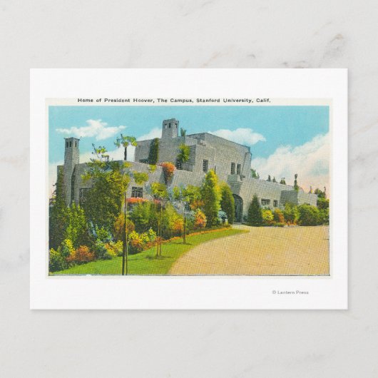Uitzicht van Hoover's Home, Stanford U Campus Briefkaart (Voorkant)