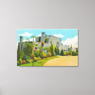 Uitzicht van Hoover's Home, Stanford U Campus Canvas Afdruk