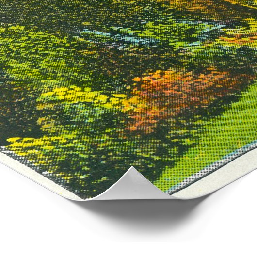 Uitzicht van Hoover's Home, Stanford U Campus Poster (Hoek)