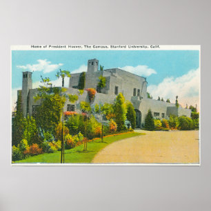 Uitzicht van Hoover's Home, Stanford U Campus Poster