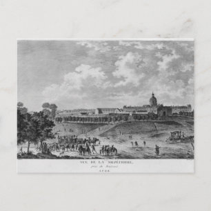 Uitzicht van Hopital La Salpetriere Briefkaart
