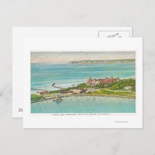 Uitzicht van Hotel del Coronado Briefkaart (Voorkant / Achterkant)