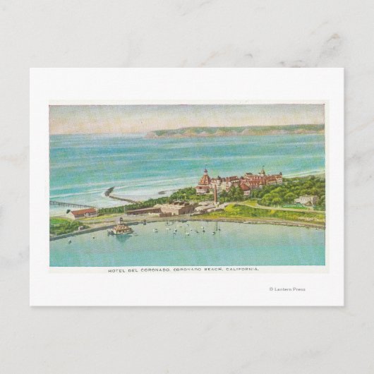 Uitzicht van Hotel del Coronado Briefkaart (Voorkant)