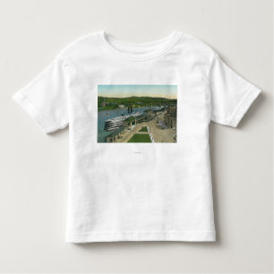 Uitzicht van Hudson Navigation Dock Kinder Shirts