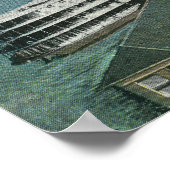 Uitzicht van Hudson Navigation Dock Poster (Hoek)