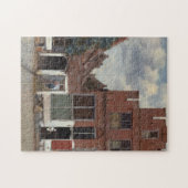 Uitzicht van huizen in Delft door Johannes Vermeer Legpuzzel (Horizontaal)