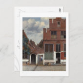 Uitzicht van huizen in Delft The Little Street Briefkaart (Voorkant / Achterkant)