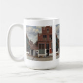 Uitzicht van huizen in Delft The Little Street Koffiemok (Links)