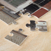 Uitzicht van huizen in Delft The Little Street Legpuzzel (Zijkant)