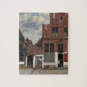 Uitzicht van huizen in Delft The Little Street Legpuzzel