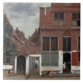 Uitzicht van huizen in Delft The Little Street Tegeltje (Voorkant)