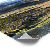 Uitzicht van Hverfjall Volcano, IJsland Poster (Hoek)