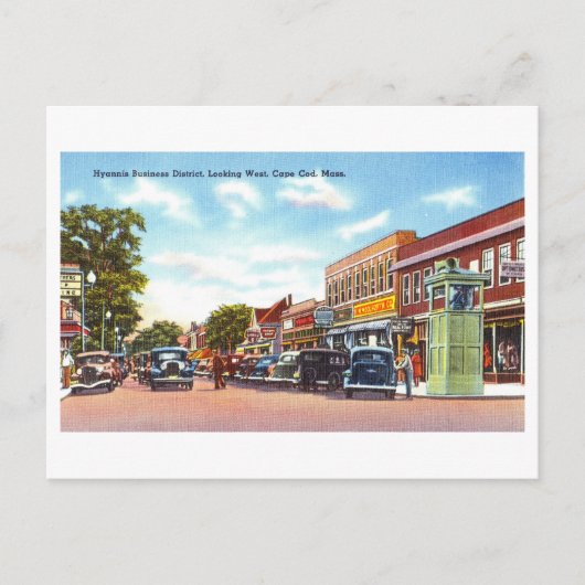  Uitzicht van Hyannis, Cape Cod, Massachusetts, Briefkaart (Voorkant)