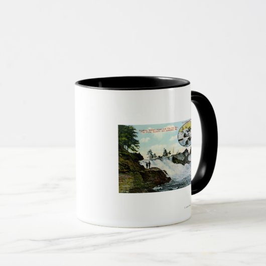 Uitzicht van Indiaas hoofd, oud Man Mok (Voorkant rechts)