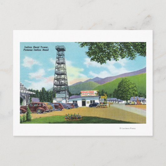 Uitzicht van Indische hoofdtoren en Indiase hoofdt Briefkaart (Voorkant)