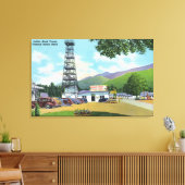 Uitzicht van Indische hoofdtoren en Indiase hoofdt Canvas Afdruk (Insitu (Woonkamer))