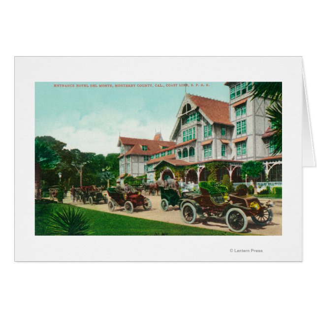 Uitzicht van ingang van buitenkant Hotel del Monte (Voorkant Horizontaal)