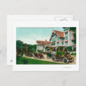 Uitzicht van ingang van buitenkant Hotel del Monte Briefkaart (Voorkant / Achterkant)