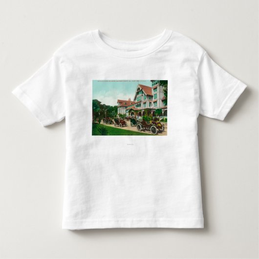 Uitzicht van ingang van buitenkant Hotel del Monte Kinder Shirts (Voorkant)
