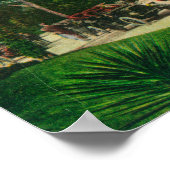 Uitzicht van ingang van buitenkant Hotel del Monte Poster (Hoek)