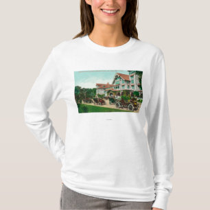 Uitzicht van ingang van buitenkant Hotel del Monte T-shirt