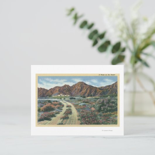 Uitzicht van ingezetenschap in de Californische wo Briefkaart (Staand voorkant)