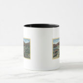 Uitzicht van ingezetenschap in de Californische wo Mok (Midden)