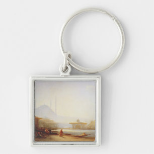 Uitzicht van Istanbul, 1864 (olie op doek) Sleutelhanger