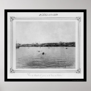 Uitzicht van Istanbul uit Galata 1885 Poster
