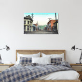Uitzicht van Jackson Street Roseburg, OR Canvas Afdruk (Insitu (Slaapkamer))