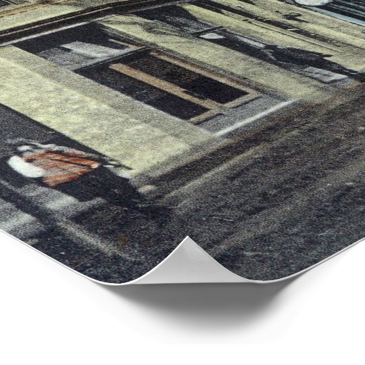 Uitzicht van Jackson Street Roseburg, OR Poster (Hoek)