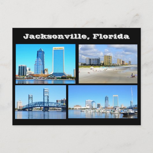 Uitzicht van Jacksonville. Florida Briefkaart (Voorkant)