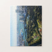 Uitzicht van Japanse tuin Legpuzzel (Verticaal)