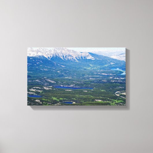 Uitzicht van Jasper-meren - Canada Canvas Afdruk (Voorkant)