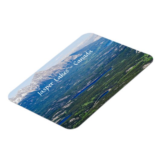 Uitzicht van Jasper-meren - Canada Magneet (Linkerzijde)