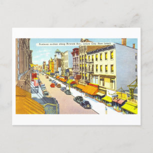  Uitzicht van Jersey City, New Jersey, Briefkaart