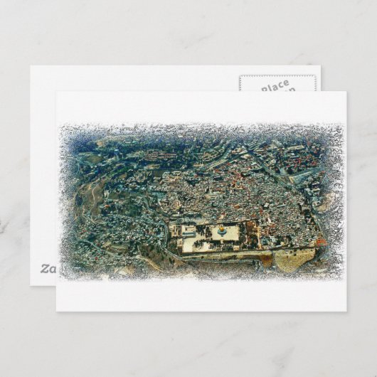 Uitzicht van Jeruzalem Briefkaart (Voorkant / Achterkant)