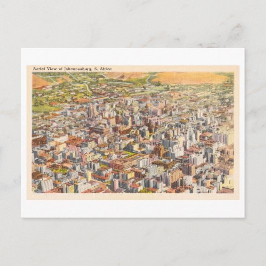  Uitzicht van Johannesburg Briefkaart (Voorkant)