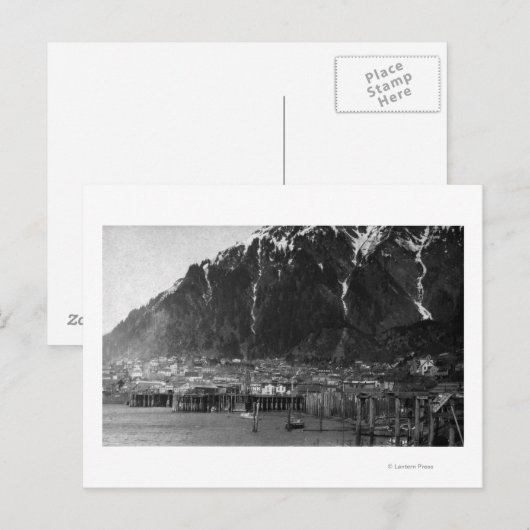 Uitzicht van Juneau, Alaska-foto Briefkaart (Voorkant / Achterkant)