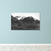 Uitzicht van Juneau, foto van Alaska Canvas Afdruk (Insitu (Houten vloer))