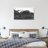 Uitzicht van Juneau, foto van Alaska Canvas Afdruk (Insitu (Slaapkamer))